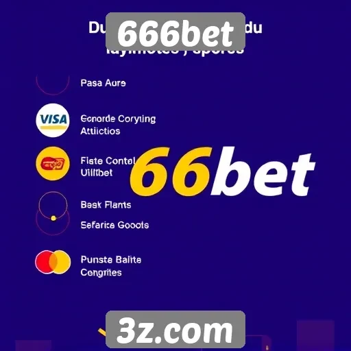 Métodos de pagamento aceitos no 666bet